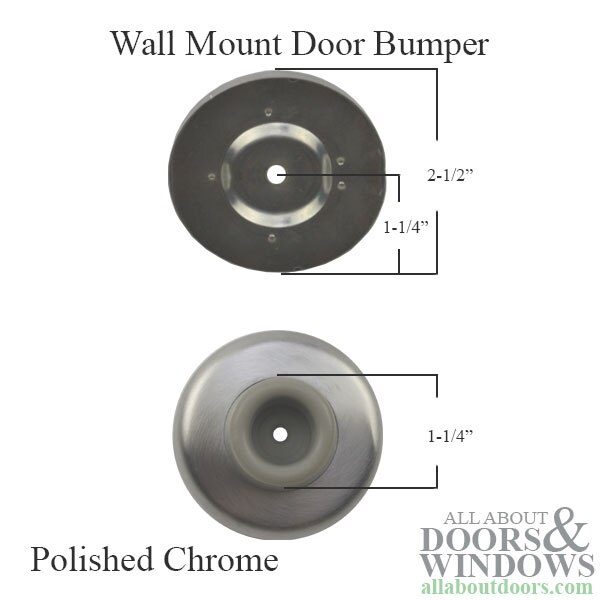 Door Bumper, Concave Dimensions