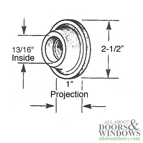 Door Bumper, Concave Dimensions