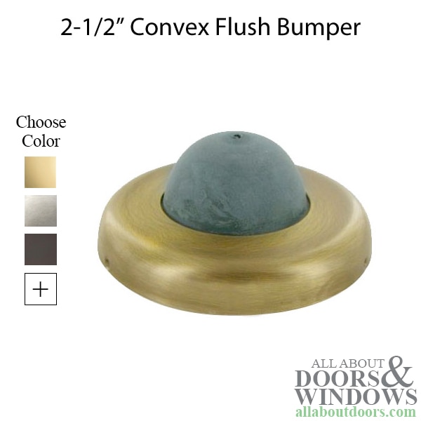 2-1/2" Convex Flush Bumper