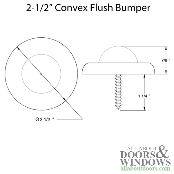 Convex Flush Bumper Dimensions