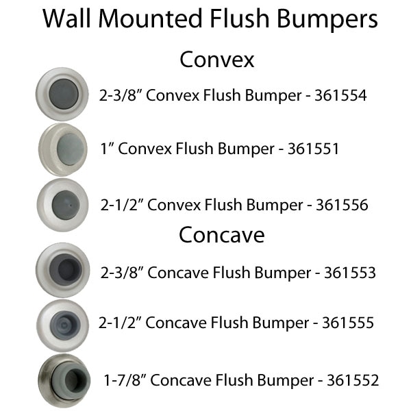 Convex Flush Bumper Options