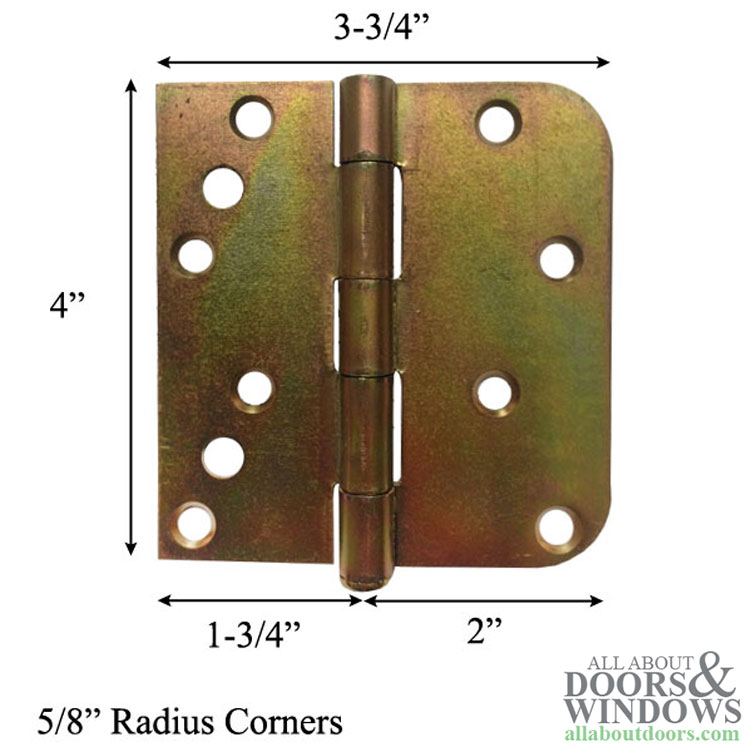 Peachtree Entry Door & IPD/Citadel Swing Patio Door Hinge, 4" x 3-3/4”