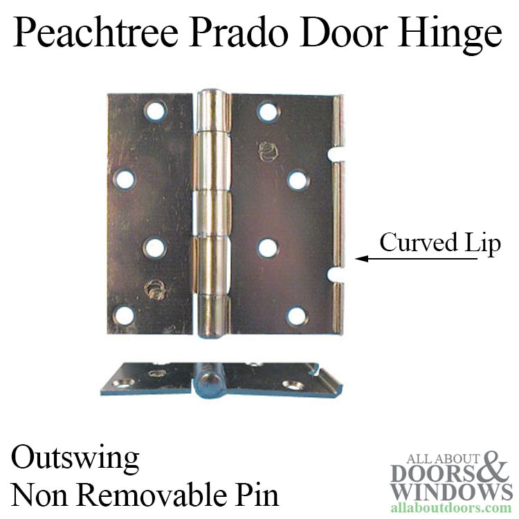 Peachtree Prado Door Hinge - 3-15/16" x 4" Non-Removable Pin