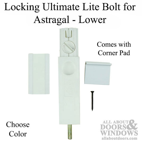 Locking Ultimate Lite Bolt for Astragal, Lower position