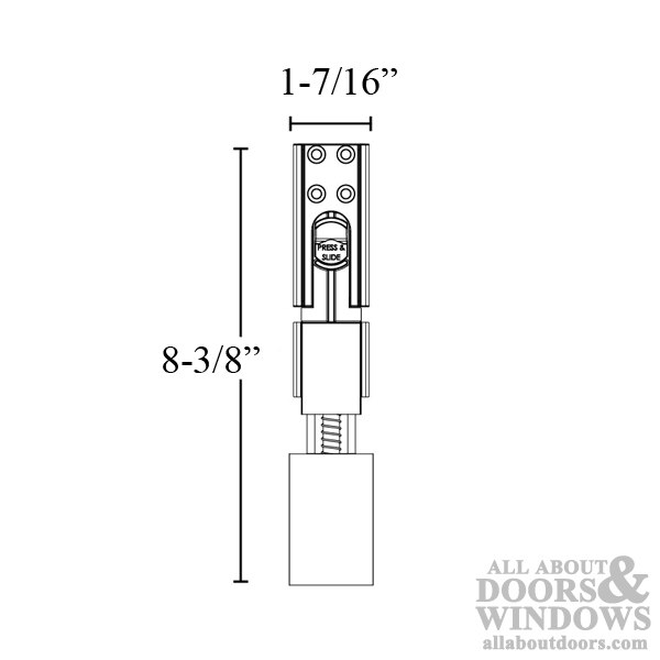 Locking Ultimate Lite Bolt for Astragal - Lower, Choose Color