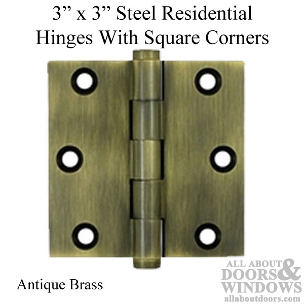Residential Door Hinges – Square