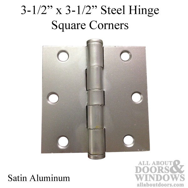 Steel Hinges – 3.5 x 3.5 – Square Corners – Pair