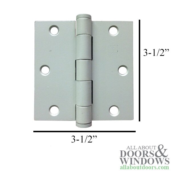 Specs: Steel Hinge – 3.5 x 3.5 – Square Corners