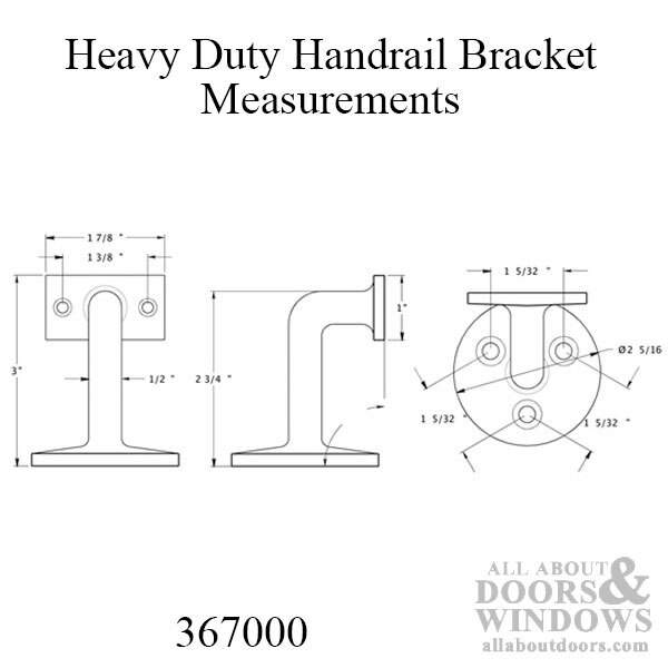 Handrail Bracket Measurements