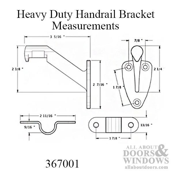 Handrail Bracket Measurements