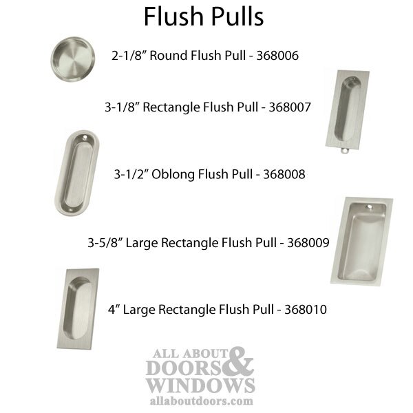 Oblong Flush Pull Choices