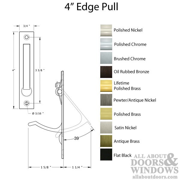 4" Edge Pull