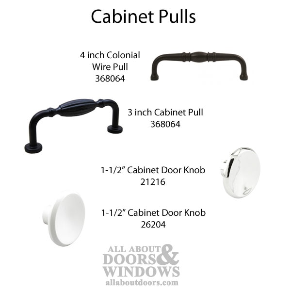 4" Colonial Wire Pull, Solid Brass | Classic Cabinet and Drawer Handle - Related Parts