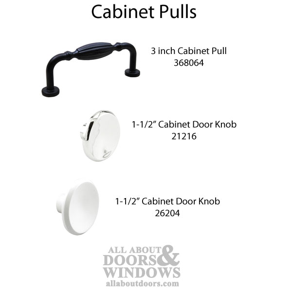3" Crescent Pull Choices