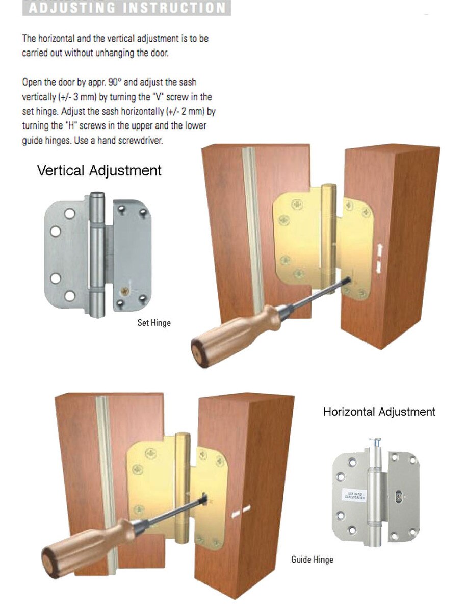 Horizontal Guide Adjustable Guide/Set Hinge
