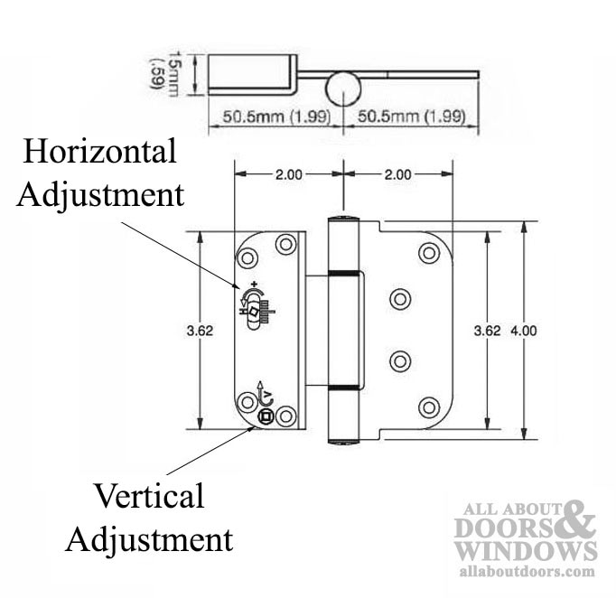 Outswing Door Hinge Dimensions