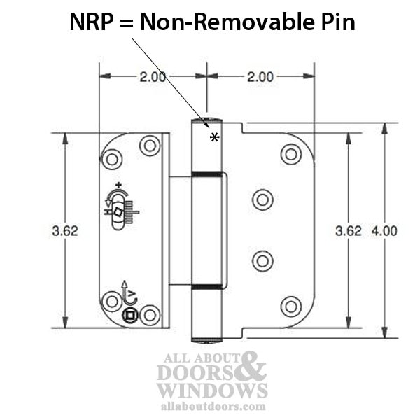 Adjustable Outswing Door Hinge