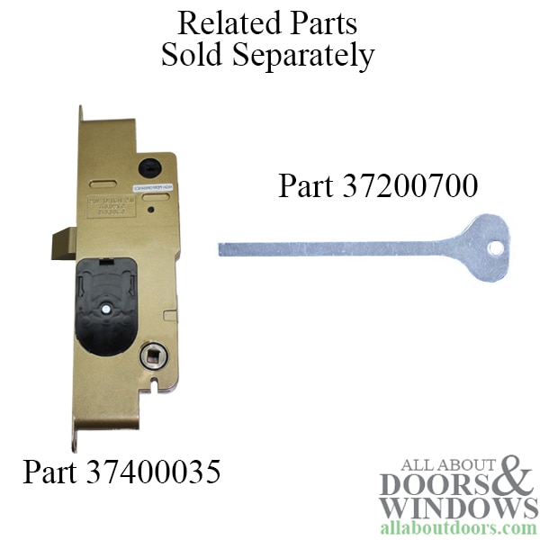 Peachtree IPD French Mortise Lock XO Right Hand Inswing - Single Point Active Door Lock