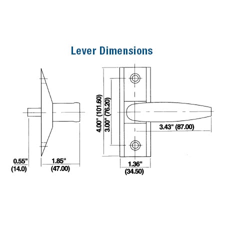 Commercial Door Handle Dimensions