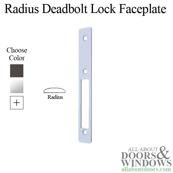 Radius Deadbolt Lock Faceplate