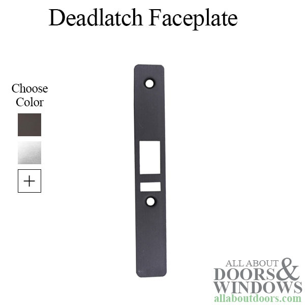 Faceplate Deadlatch Flat w/ Screws