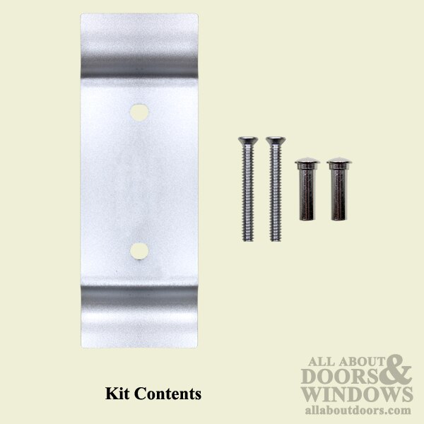 Exit Device Dummy Pull Trim, NO Cylinder hole Aluminum