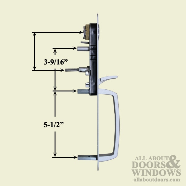 Keyed Thumb Latch Entry Trim – Specs – Aluminum