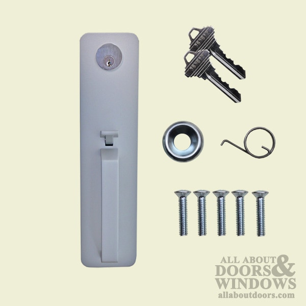 Aluminum Keyed Thumb Latch Handle Trim Set
