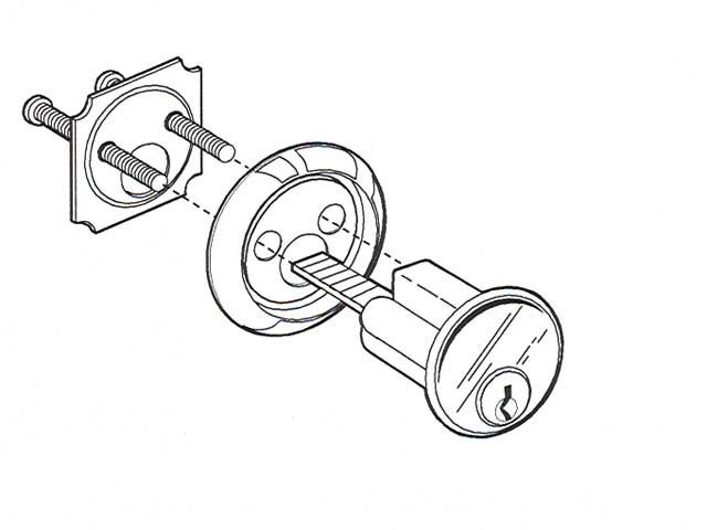 Schlage Commercial B664P-626-12-630-10-094 B664P Cylinder Lock