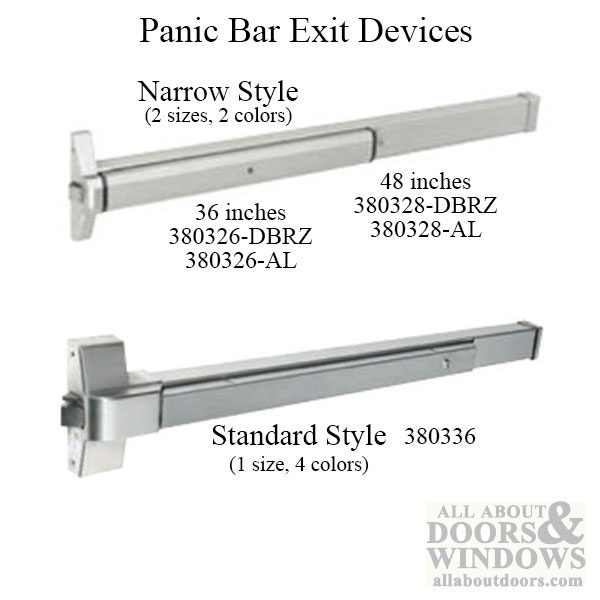 Door Push Bar Panic Exit Device28"-36" Aluminum Commercial Emergency Exit Bar...