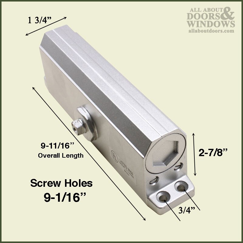 Heavy Duty Door Closer Dual Valve Adjustable 3 6 Choose Color