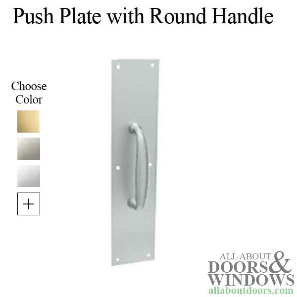 UKCOCO Commercial Door Handle Push Pull Plate - Stainless Steel Door Attachment For Hotels & Offices