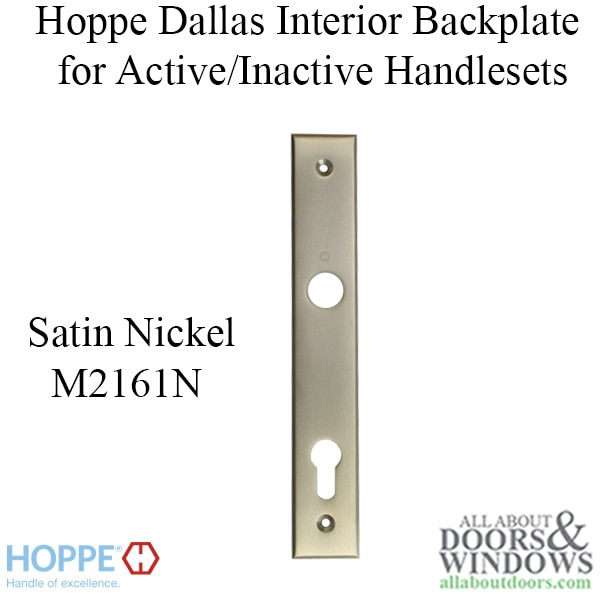 HOPPE Dallas Interior Backplate