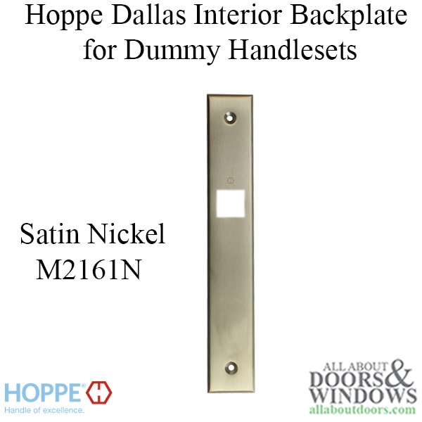 HOPPE Dallas Interior Backplate