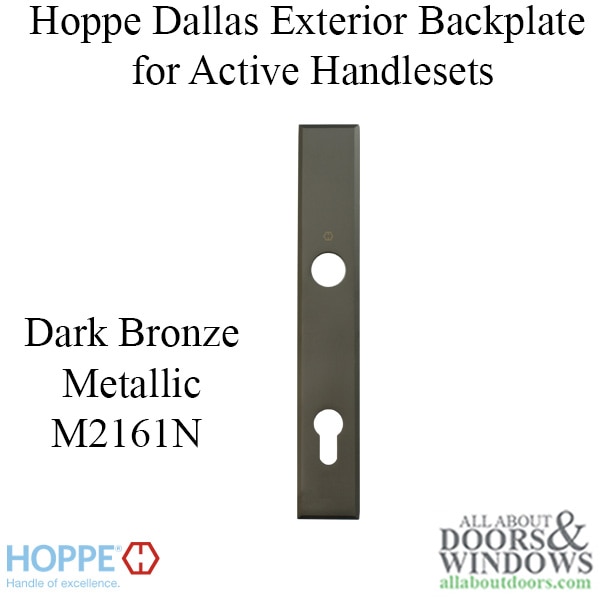 HOPPE Dallas Exterior Backplate