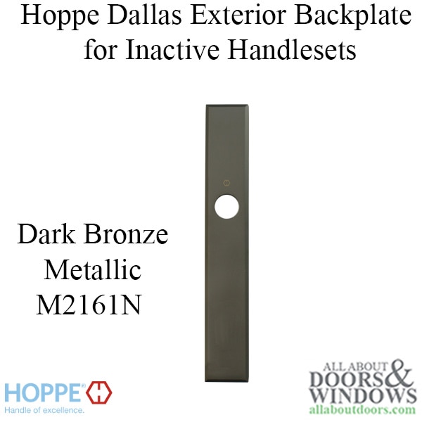 HOPPE Dallas Exterior Backplate