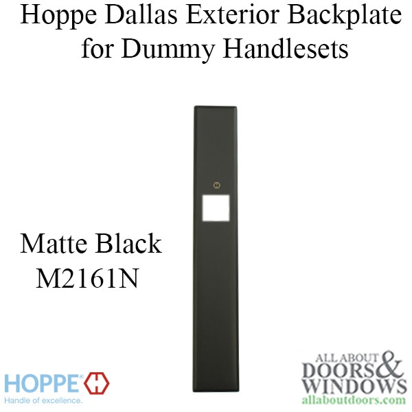 HOPPE Dallas Exterior Backplate