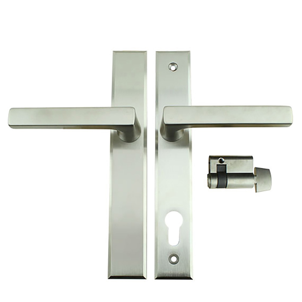 Dallas Contemporary Lever Handle, Inactive, Nonkeyed with Thumbturn