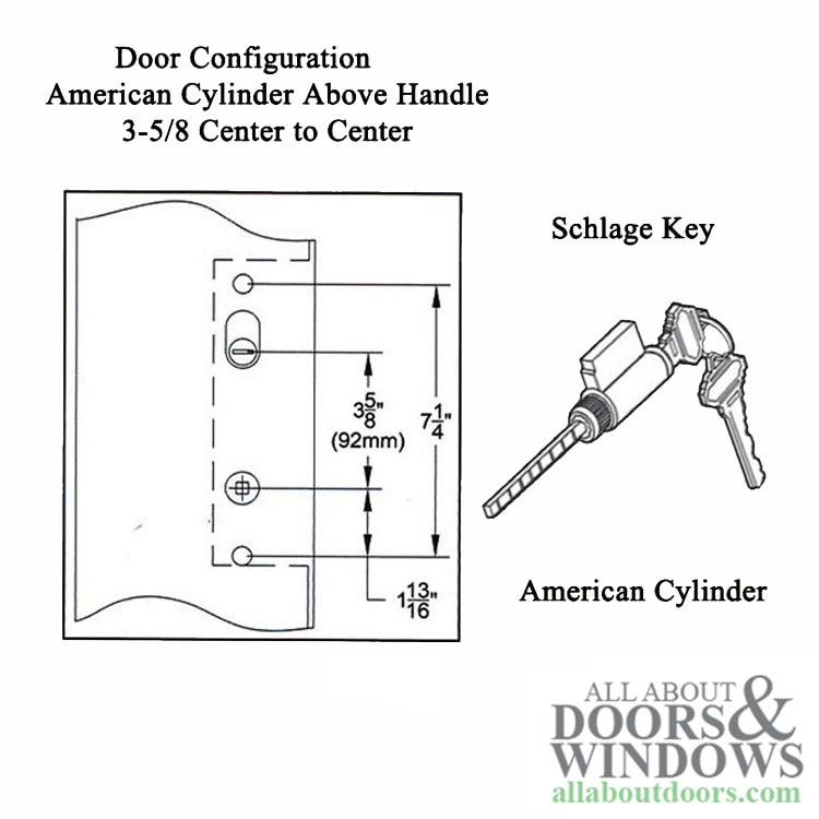 Elegance Keyed Hardware Kit