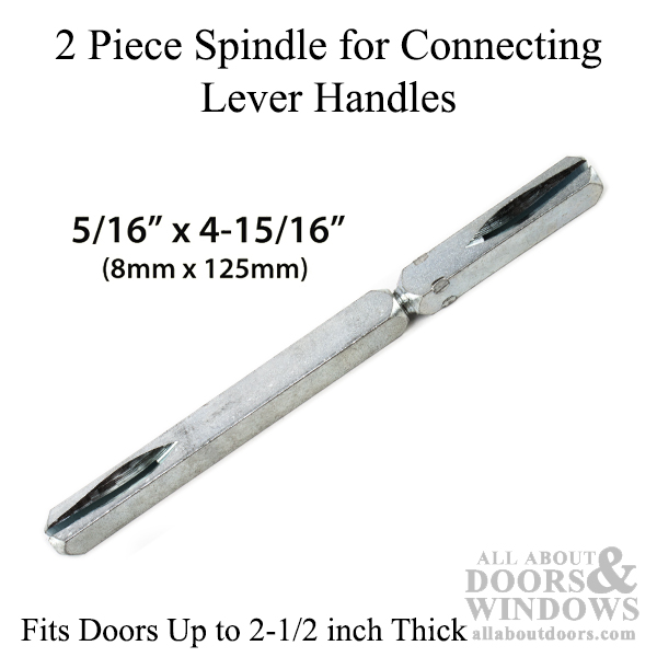 Split Spindle Bar 7mm 8mm for Windows Doors Length 100 120 140 Steel Zinc finish 