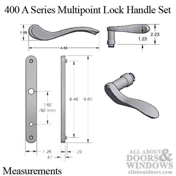 Specs: Amesbury 400A Active Handle – Right Hand