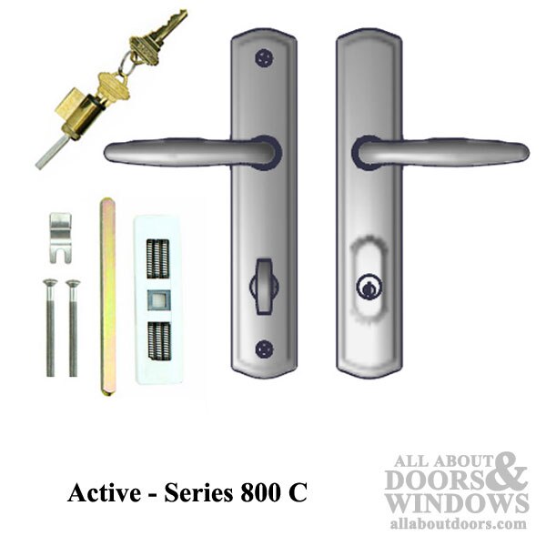Active Keyed Handle Set 800C for Multipoint Locks Solid Brass Choose Finish