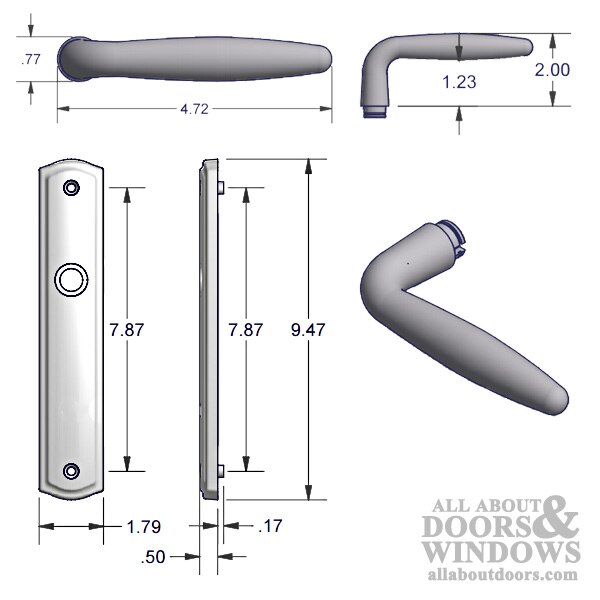 Amesbury 800C Dummy Handle Specs