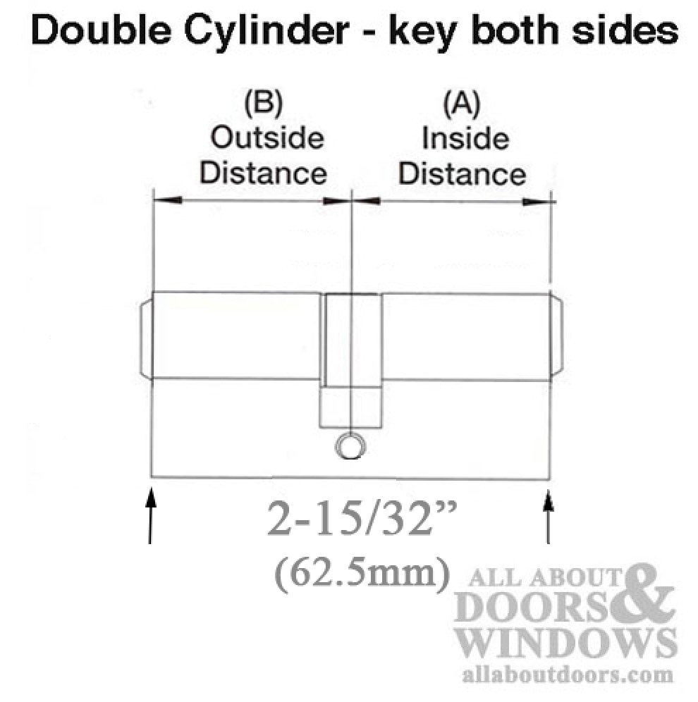 Whitco W8422 Keyed Profile Cylinder for MK2 Tasman Lock and MK3 Escape Lock