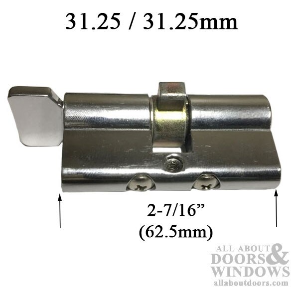 Euro Keyed C4 Profile Cylinder with Thumb Turn - Whitco W845902 for MK2 Tasman and MK3 Escape Locks