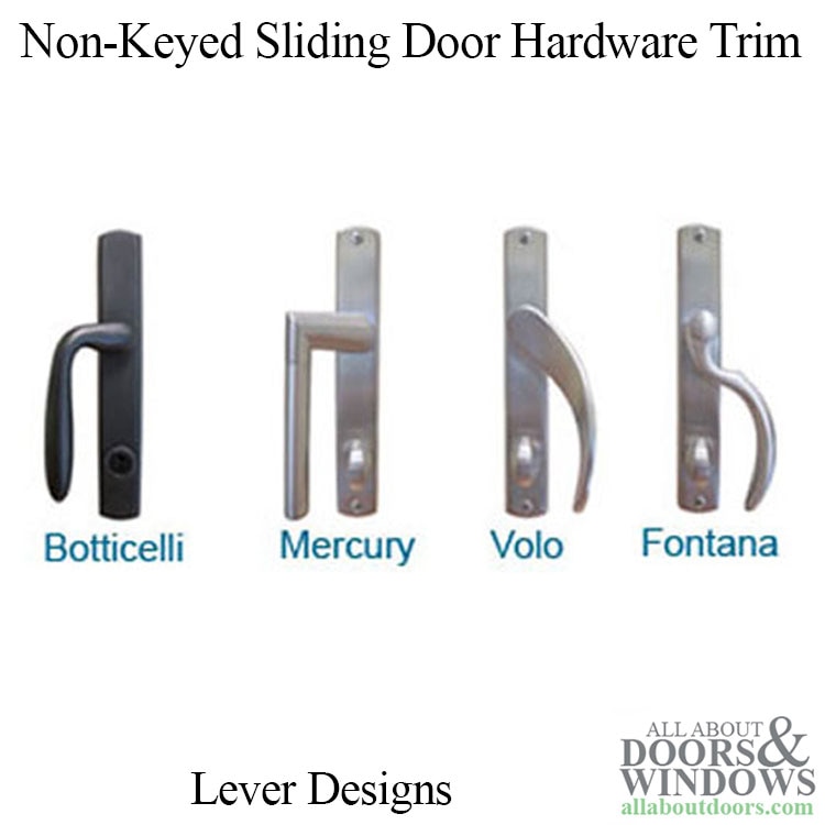Fontana Non-Keyed Entry Trim for Winkhaus Sliding Door