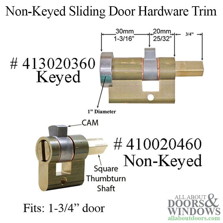 Botticelli Non-Keyed Entry Trim by Winkhaus | Elegant Sliding Door Hardware