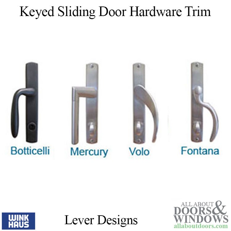 Botticelli Keyed Entry for Winkhaus Sliding Door Hardware Trim