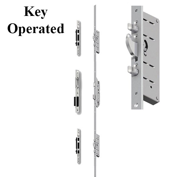 Hoppe 24mm Key Operated MPL - 1-3/4" Backset, 6-8 Door.
