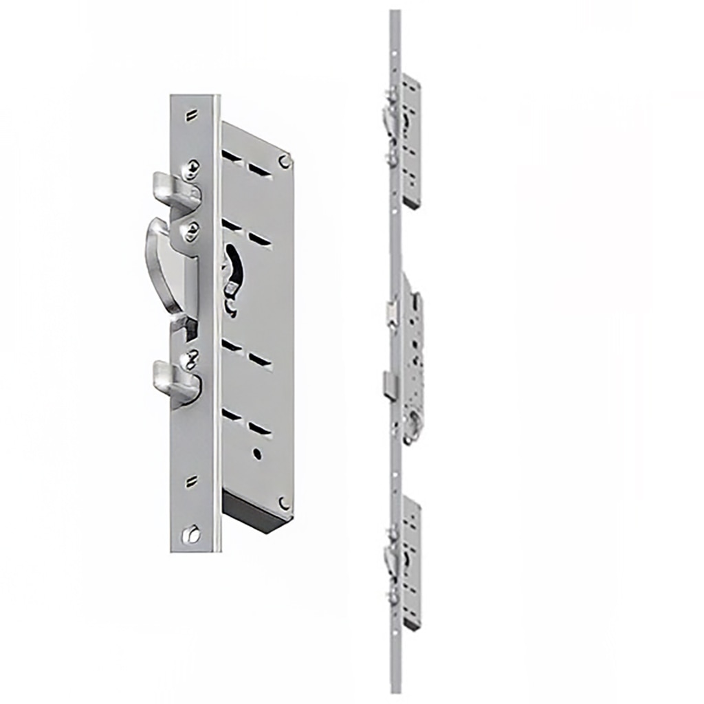 Hoppe 24mm Key Operated Multipoint Lock, 1-3/4" Backset - 8-0 Door